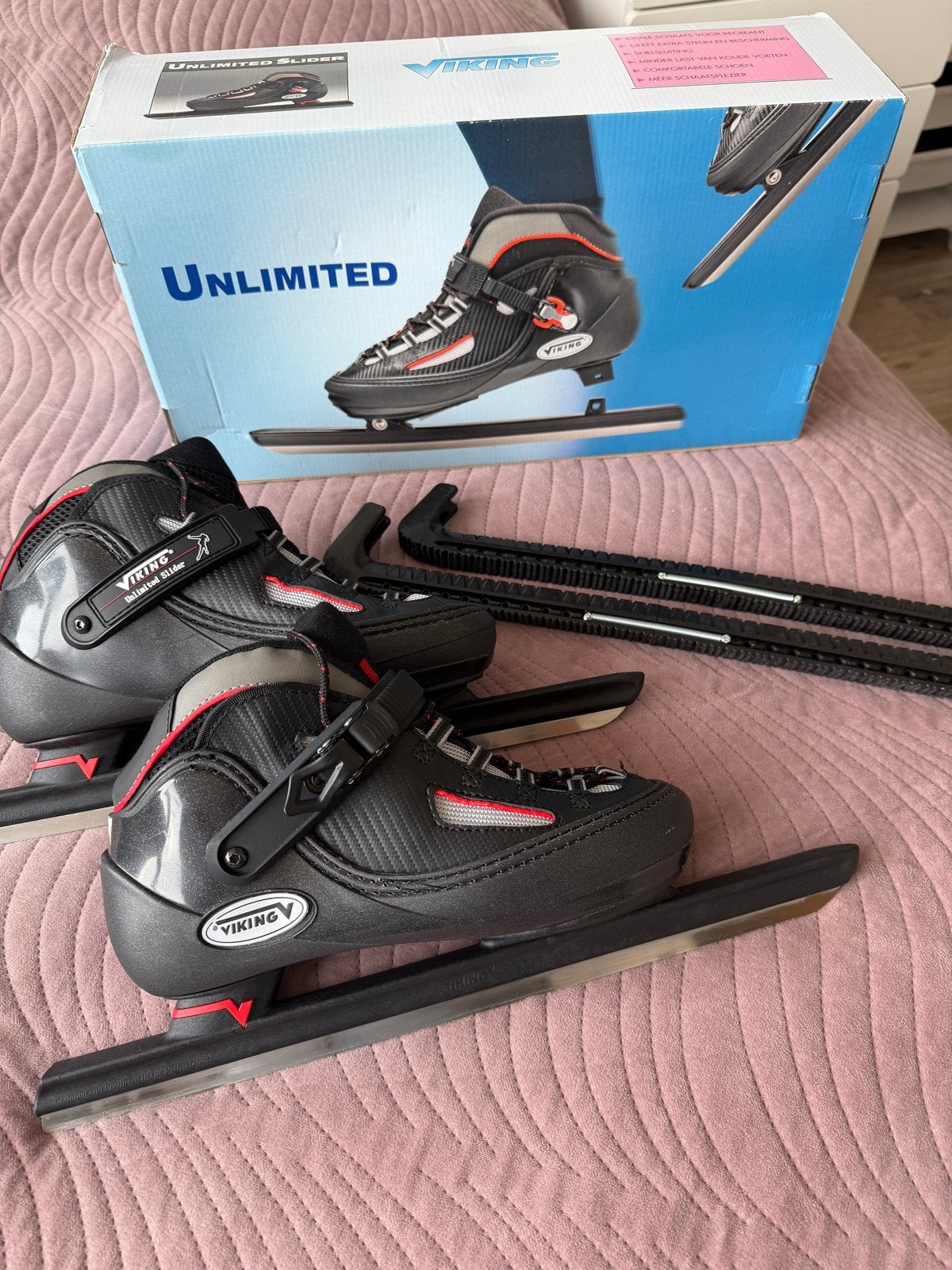 (Bijna nieuwe!) Viking Unlimited Noren Schaatsen Maat 43, Sport en Fitness, Schaatsen, Viking, Ophalen of Verzenden, Zo goed als nieuw