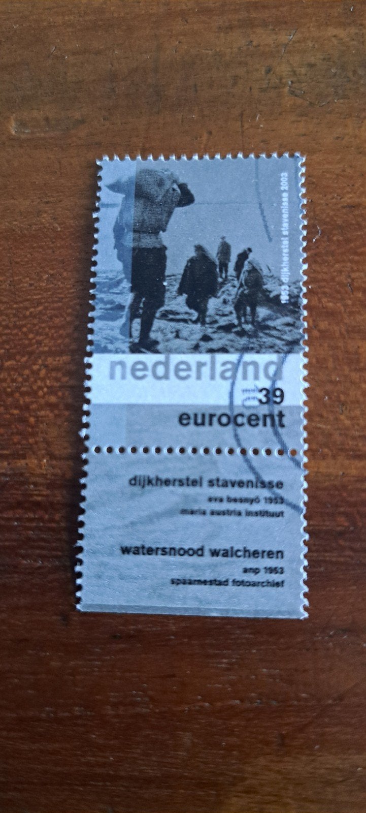 Nederland en het Water met tab .gestempeld. 2003 ., Ophalen of Verzenden