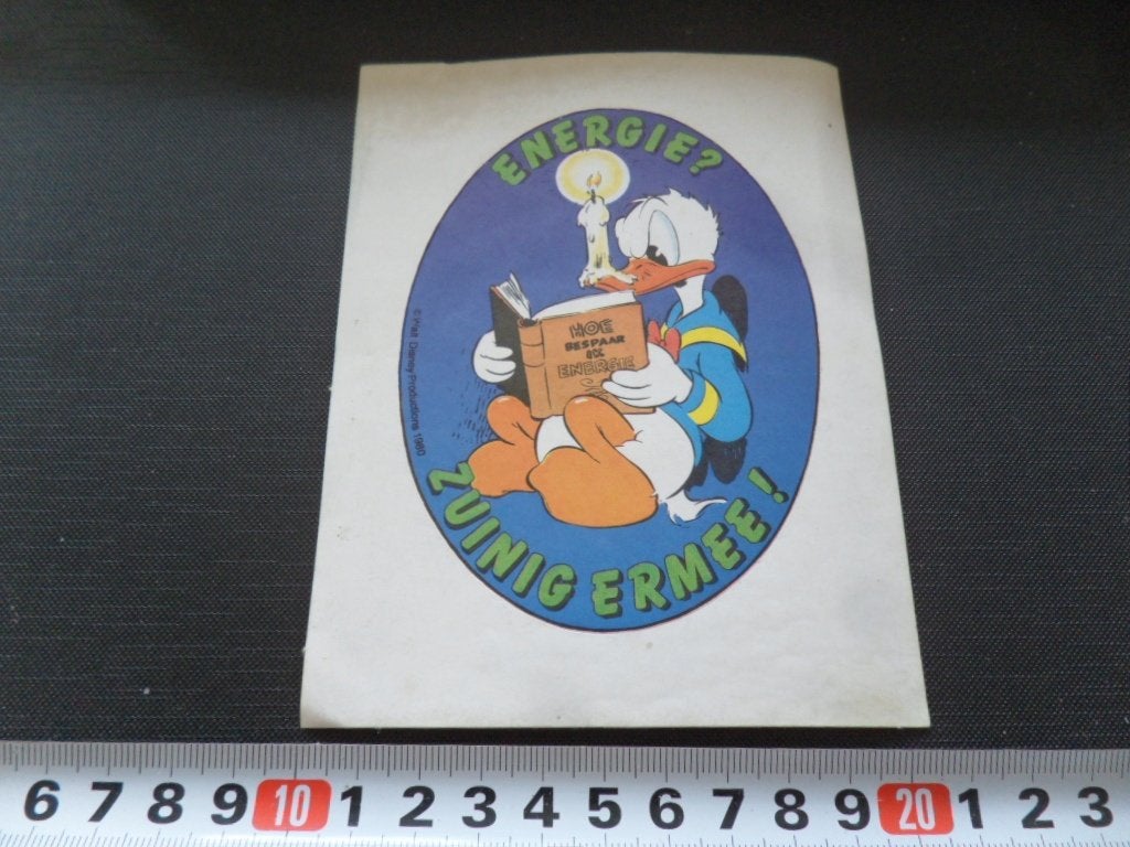 sticker strip disney donald duck hoe bespaar ik energie *, Ophalen, Zo goed als nieuw