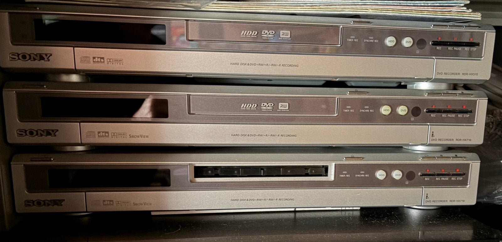 Sony RDR-HX710 en een 510, Ophalen of Verzenden, Gebruikt, Sony