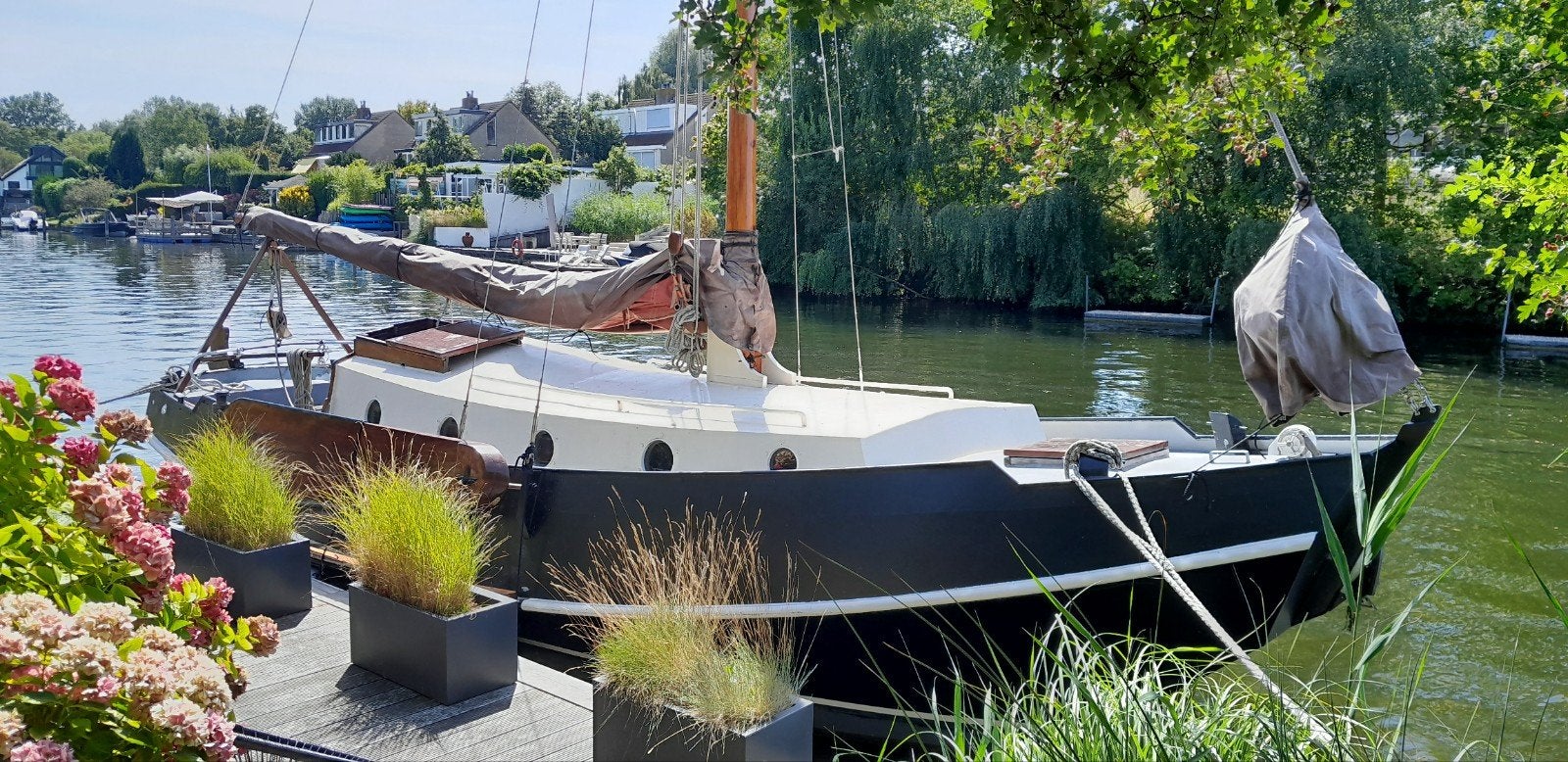 Zeeschouw Platbodem Werfschip met Stahoogte hele schip, Ophalen, 10 m, Gebruikt, Staal