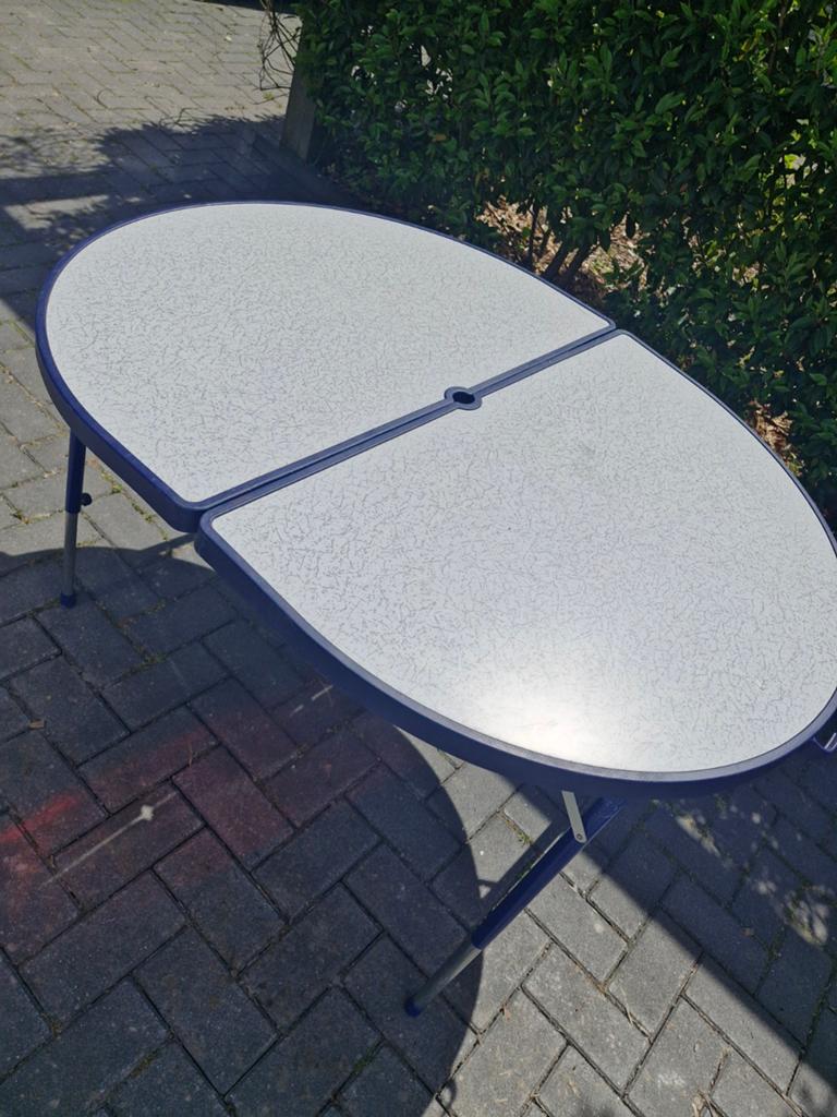 Sterke opvouwbare camping tafel, Ophalen of Verzenden, Zo goed als nieuw, Campingtafel