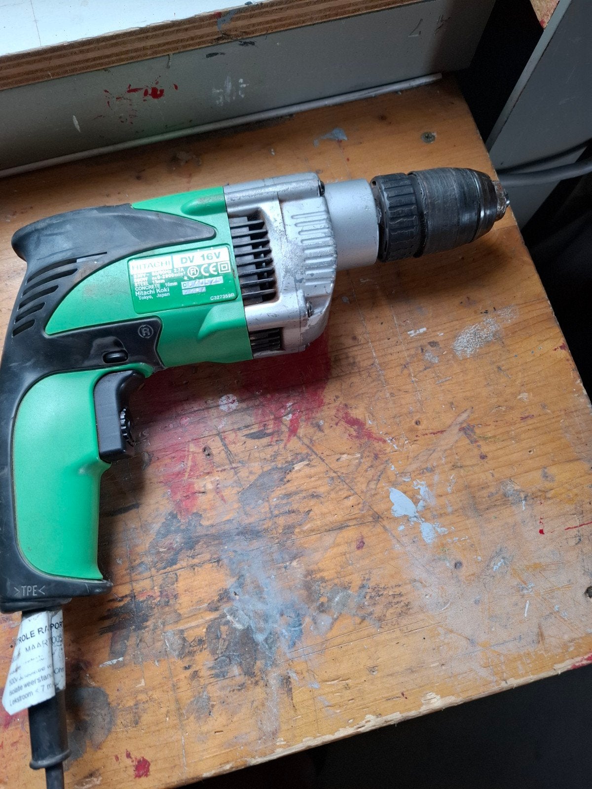 Hitachi boor, Ophalen of Verzenden, Gebruikt, Boormachine