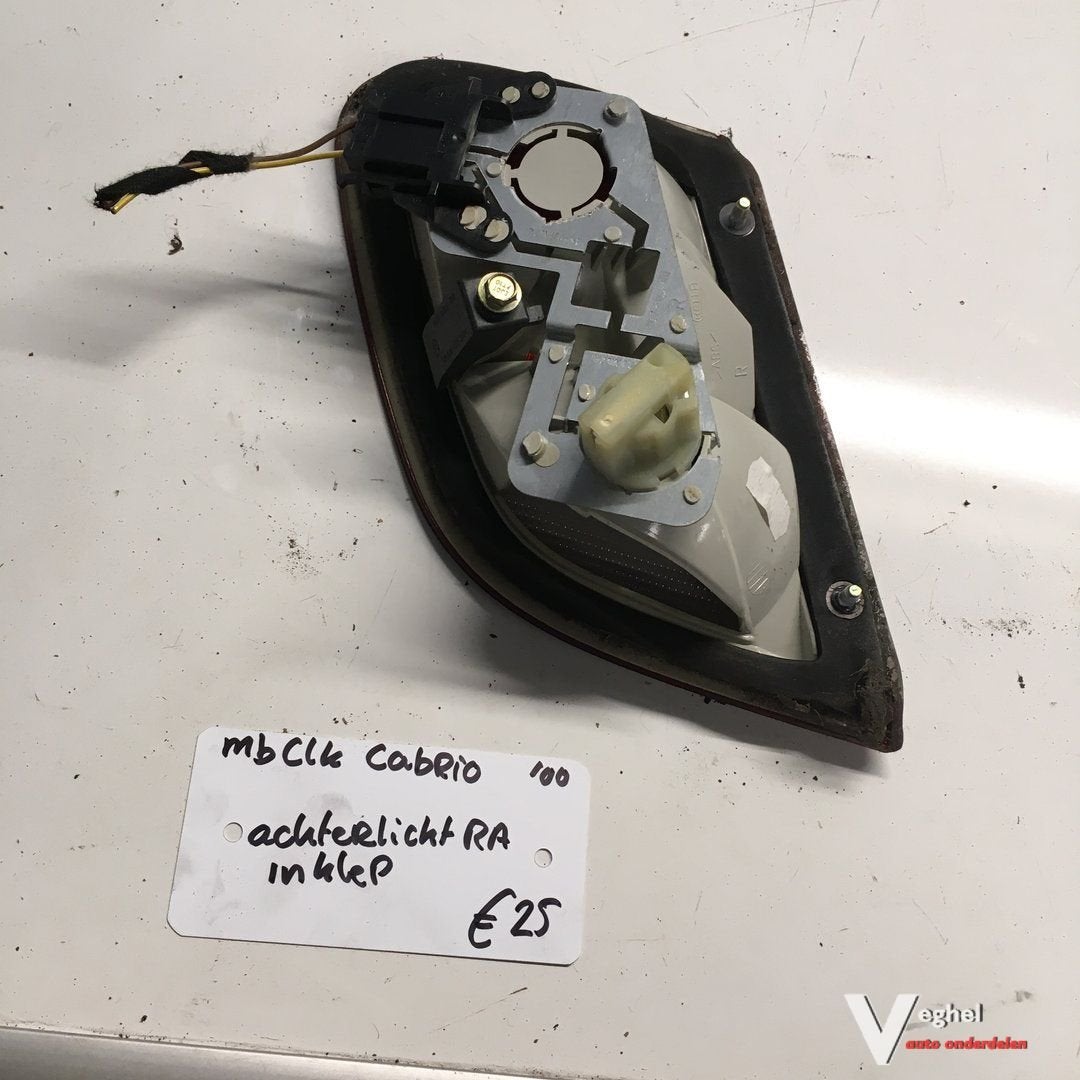 Mercedes CLK  Cabrio   2000 Achterlicht ( in klep ) Rechtsac, Gebruikt, -, -, Ophalen of Verzenden