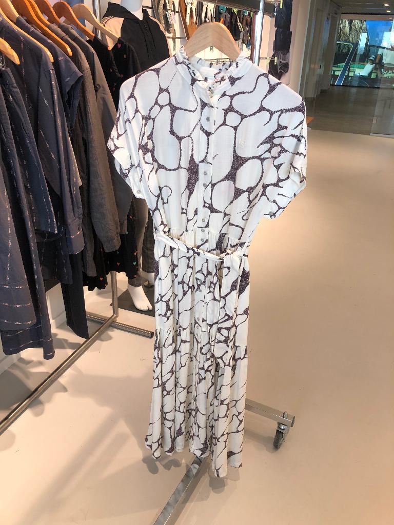 Nieuw! Ragwear vegan midi print jurk LIORA ivory, Ragwear, Ragwear, Overige kleuren, Maat 46/48 (XL) of groter