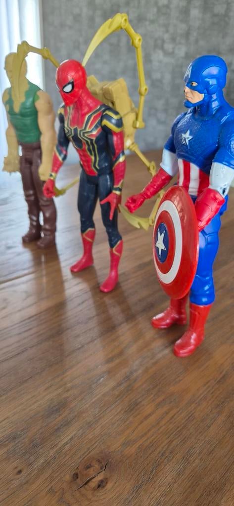 Spider man Capten Amerika en zandman, Ophalen of Verzenden, Gebruikt