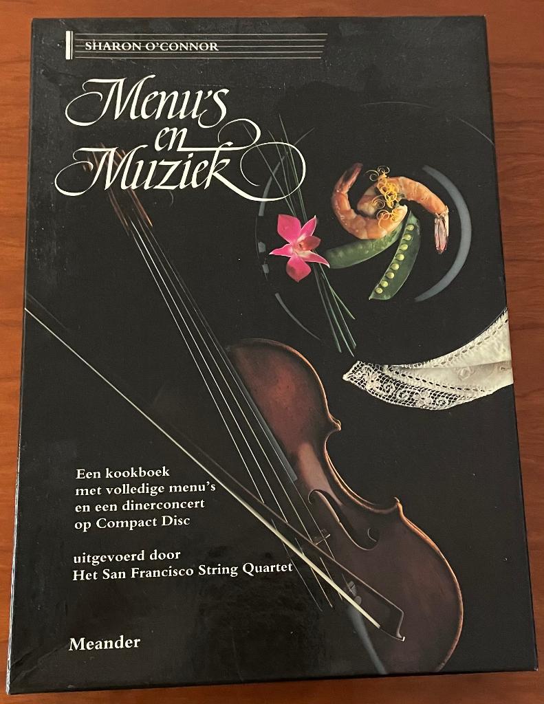 Menu s en muziek, een kookboek met menu's op dinerconcert, Boeken, Kookboeken, Ophalen of Verzenden, Zo goed als nieuw, Overige gebieden