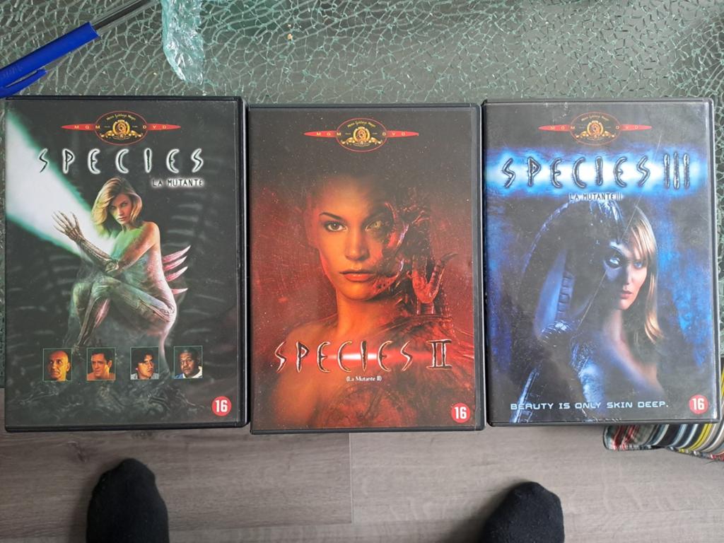 Species 1,2 en 3 (dvd), Cd's en Dvd's, Dvd's | Horror, Alle leeftijden, Ophalen of Verzenden, Zo goed als nieuw, Overige genres