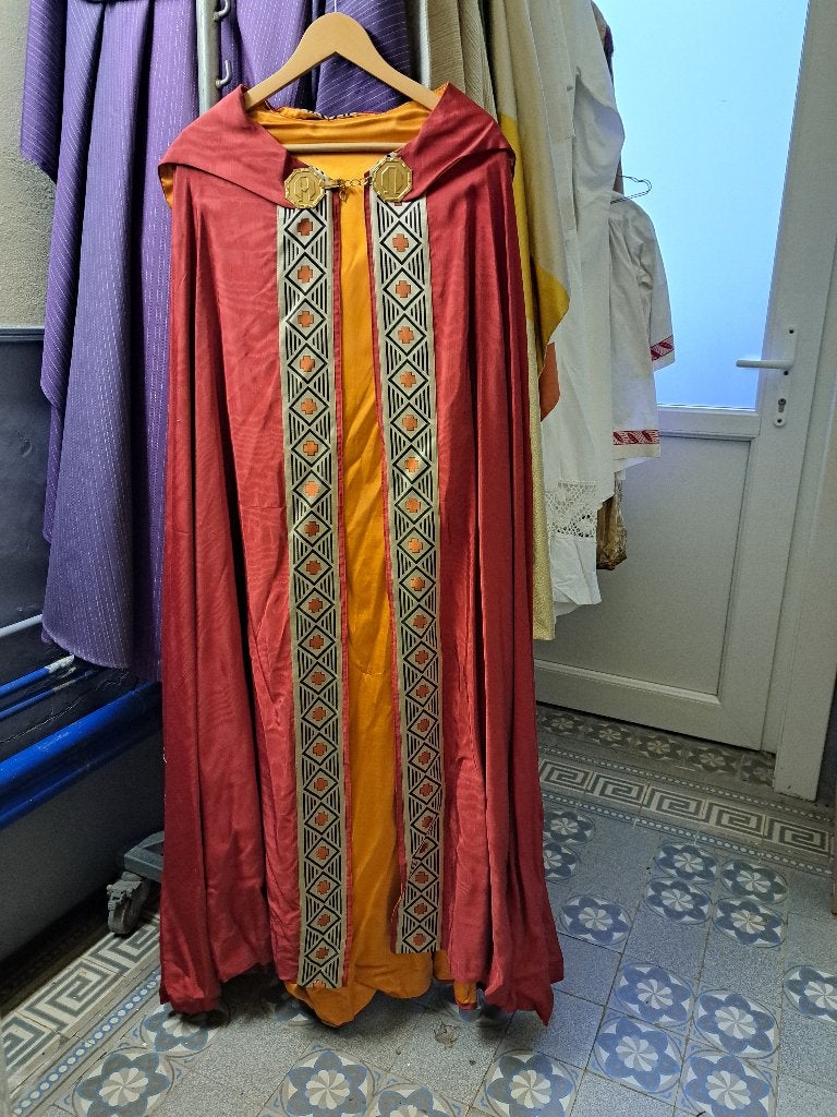 Lot50 Antiek vintage Priester Chasuble Kazuifel Vestment Mis, Antiek en Kunst, Ophalen