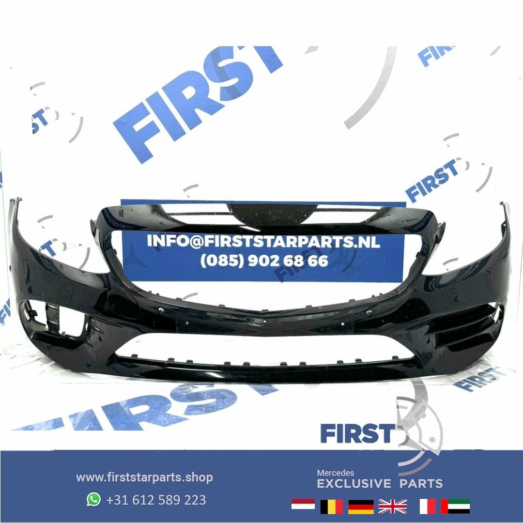 W205 BUMPER Facelift AMG voorbumper Mercedes C Klasse 2019-2, Auto-onderdelen, Gebruikt, -, Voor, Ophalen of Verzenden
