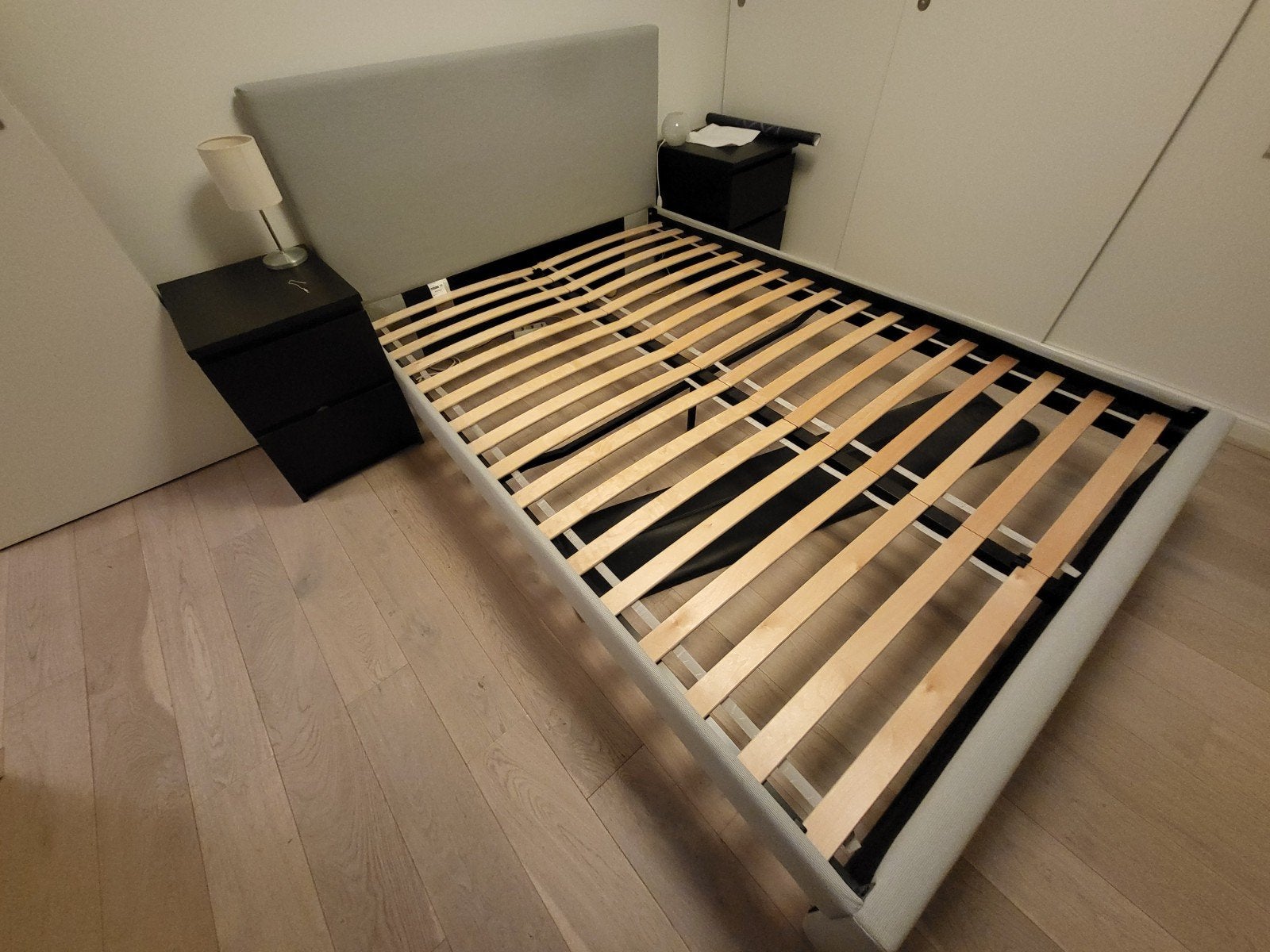 IKEA GLADSTAD tweepersoonsbed 140x200 cm - Zo goed als nieuw, Ophalen, Tweepersoons, 140 cm, Zo goed als nieuw