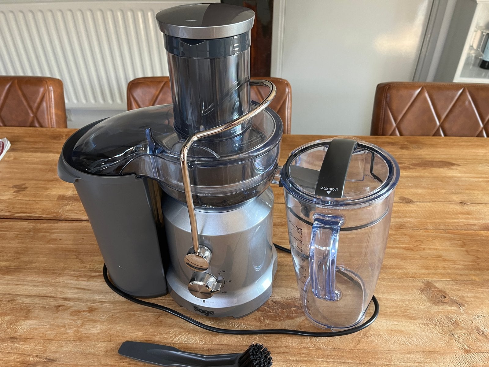 Sage Centrifugal Juicer Model SJE430SIL - Zo goed als nieuw, Witgoed en Apparatuur, Juicers, Ophalen, Zo goed als nieuw, Elektrisch