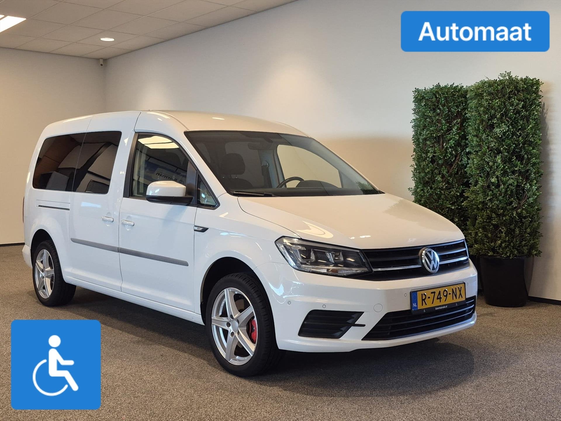 Volkswagen Caddy Maxi Rolstoelauto Automaat 5+1 (150cm lang, 12 maanden, Stof, Gebruikt, Euro 6