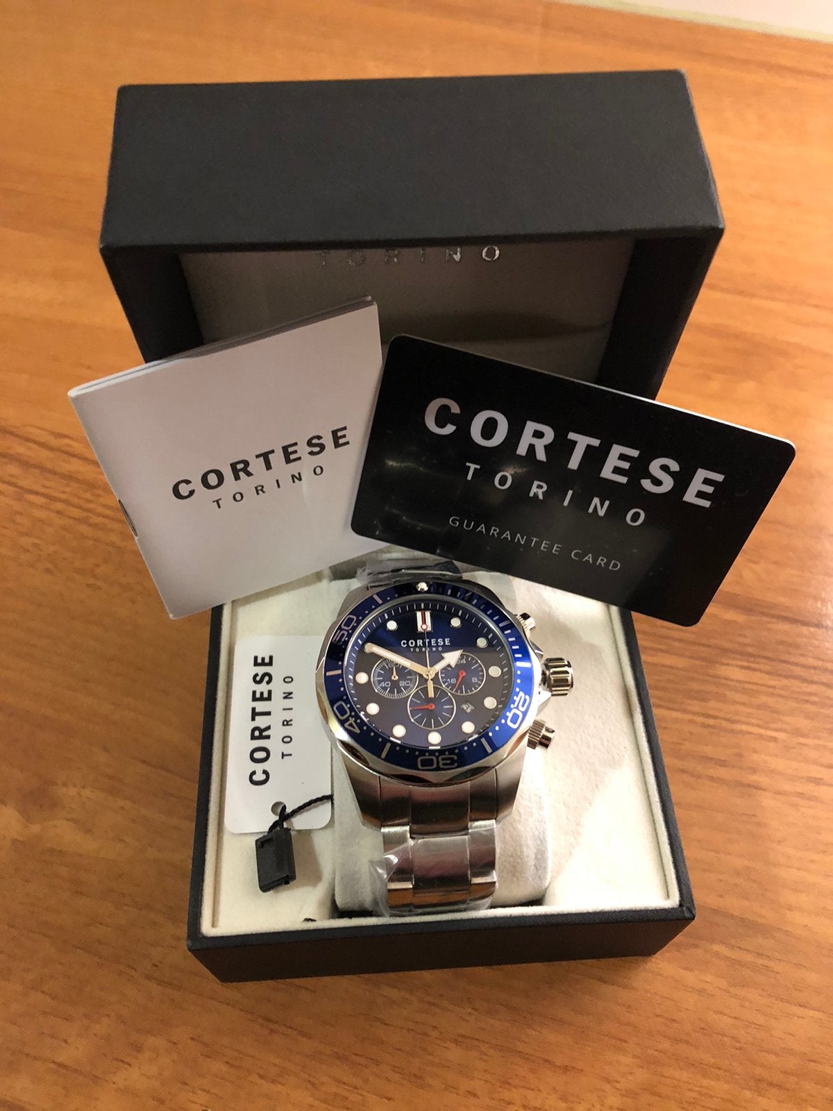 Cortese Torino Heren Horloge”Nieuw”, Overige merken, Staal, Staal, Polshorloge