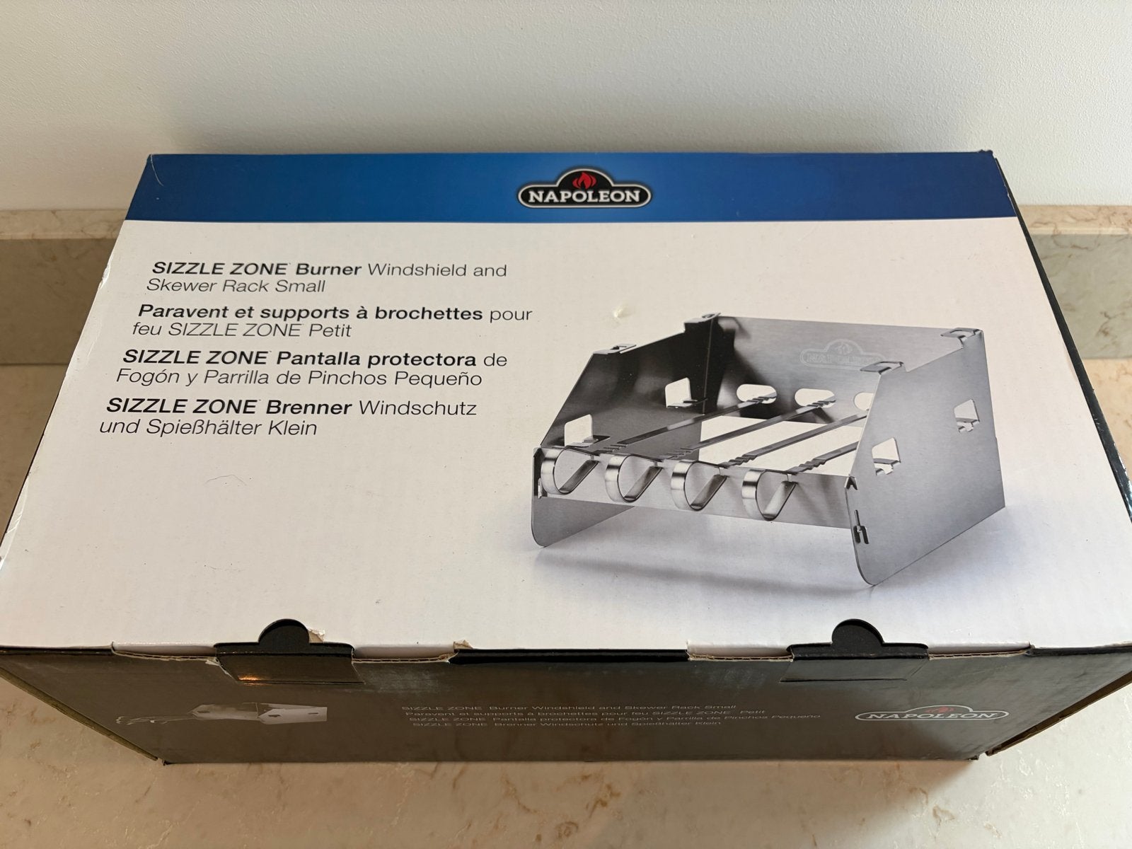 Napoleon Sizzle Zone Windscherm en Spiesrek Klein, Tuin en Terras, Ophalen of Verzenden, Nieuw