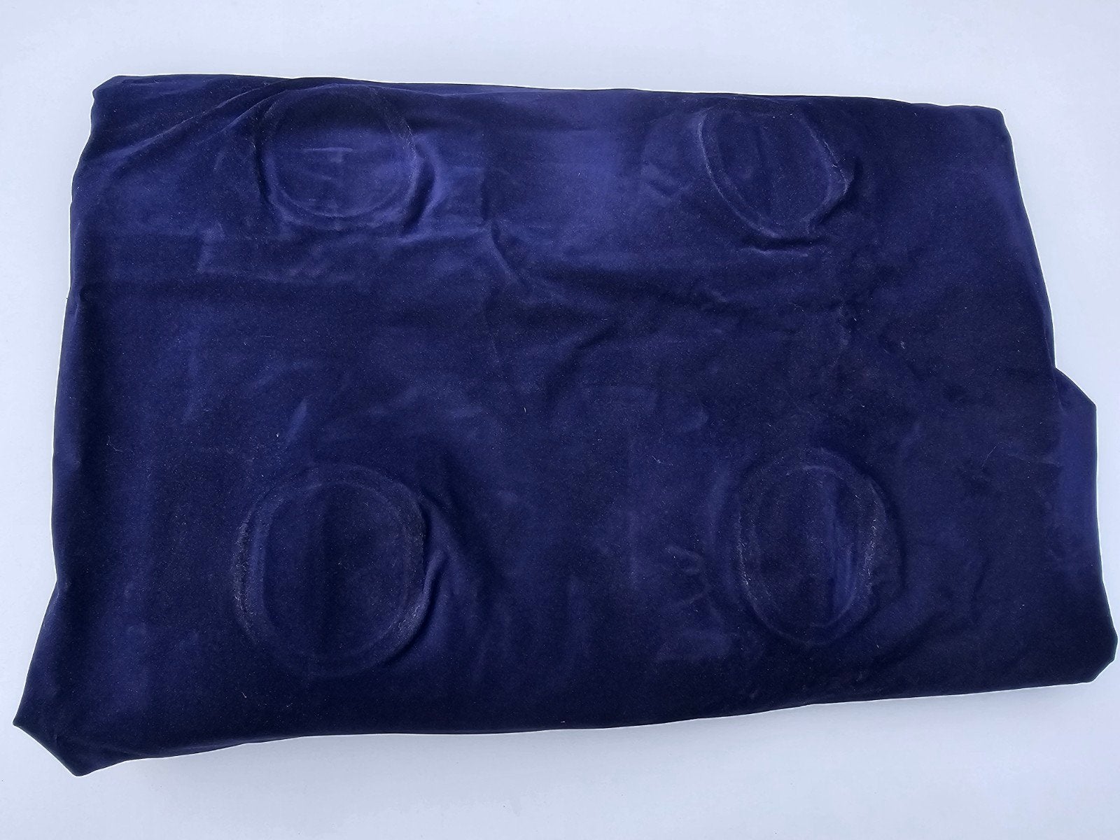 Donkerblauw velours luchtbed 180 x 73 cm, Ophalen of Verzenden, Gebruikt, 1-persoons