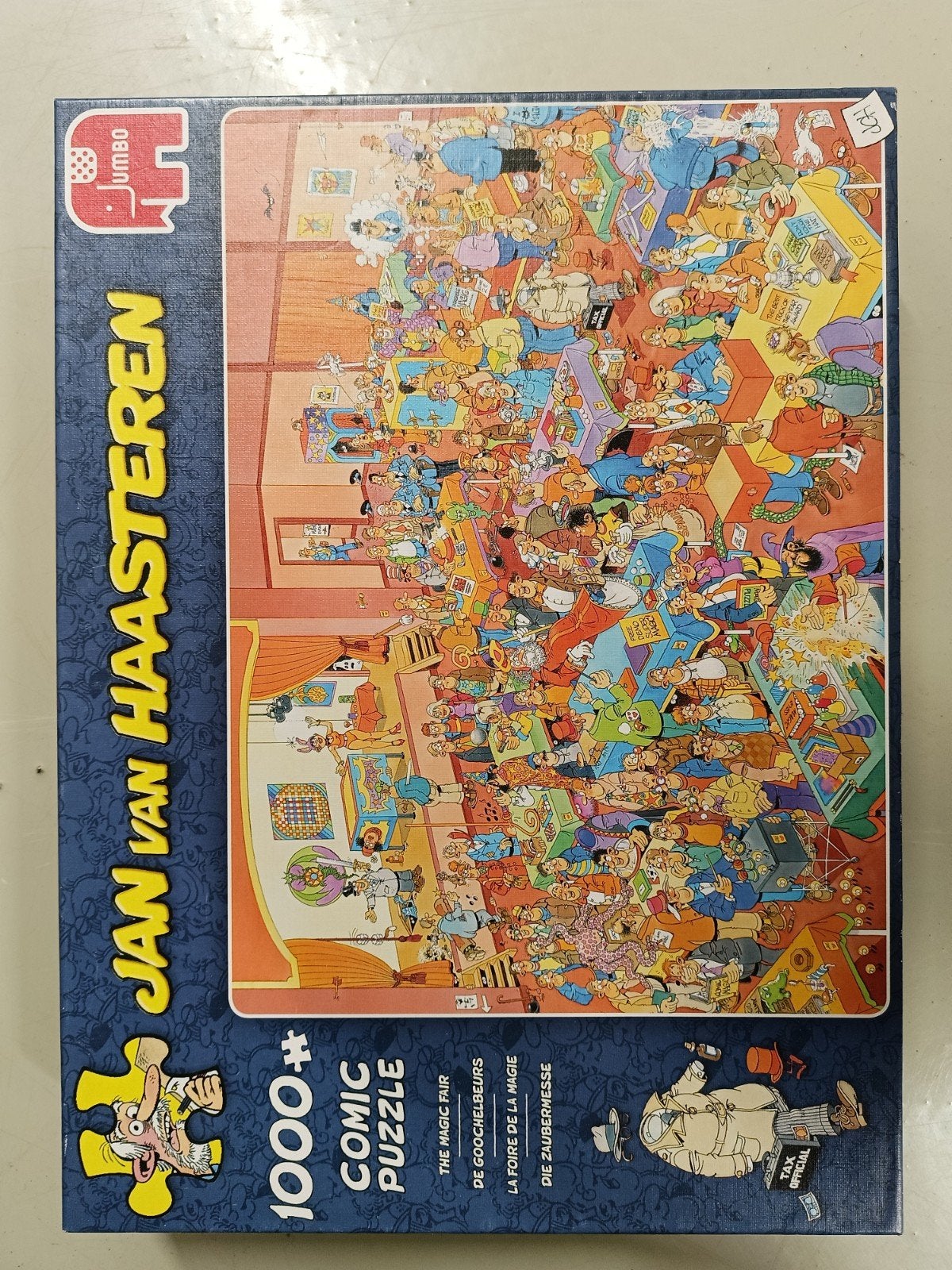 Jan van Haasteren puzzel De Goochelbeurs, Ophalen of Verzenden, 500 t/m 1500 stukjes, Zo goed als nieuw, Legpuzzel