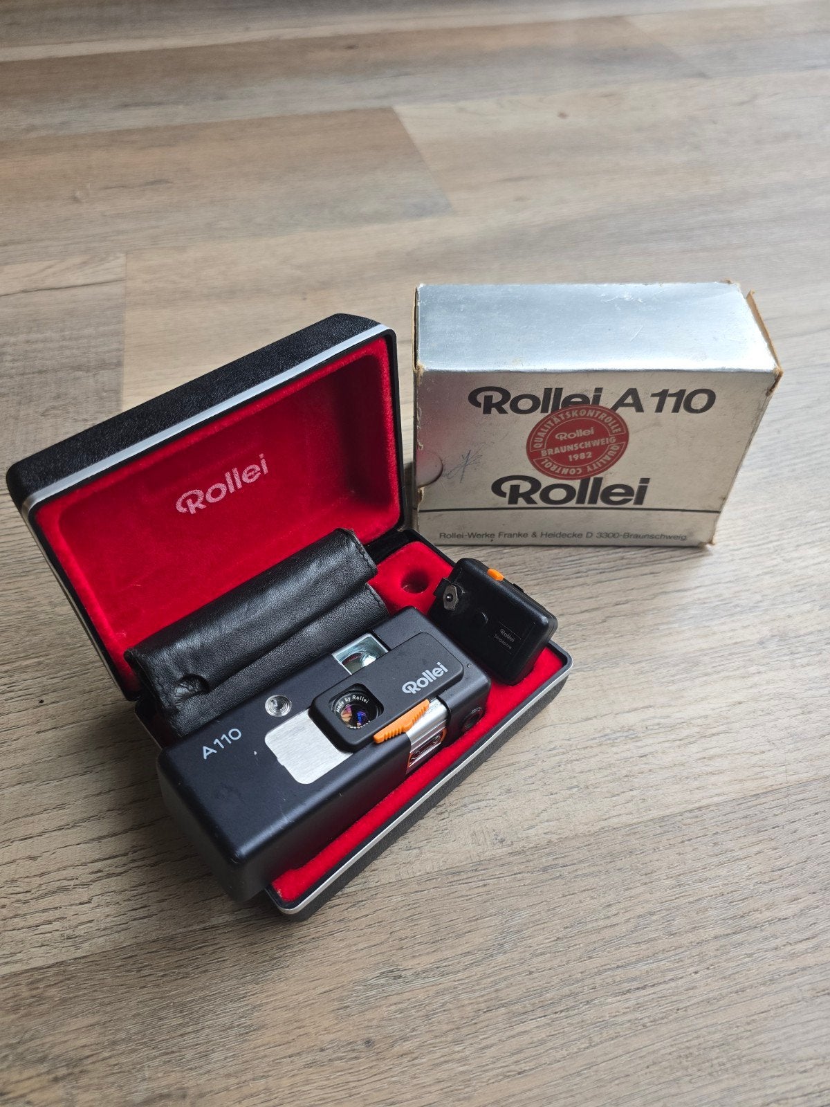 Rollei A110 Compact Camera Set - Vintage 1982, Ophalen of Verzenden, Gebruikt, Compact, Overige Merken