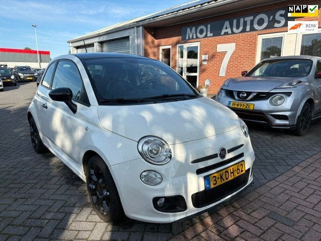 Fiat 500 0.9 TwinAir 500S , Leer , Airco , Lmv, Euro 5, 86 pk, Gebruikt, 31 €/maand
