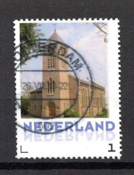 gestempelde zegel. Persoonlijke; kerk, Ophalen of Verzenden, Na 1940, Gestempeld
