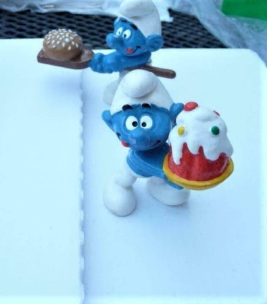 SETJE 5 SMURFEN MAC DONALD 1996 VINTAGE, Verzenden, Zo goed als nieuw, Verschillende Smurfen, Poppetje, Figuurtje of Knuffel