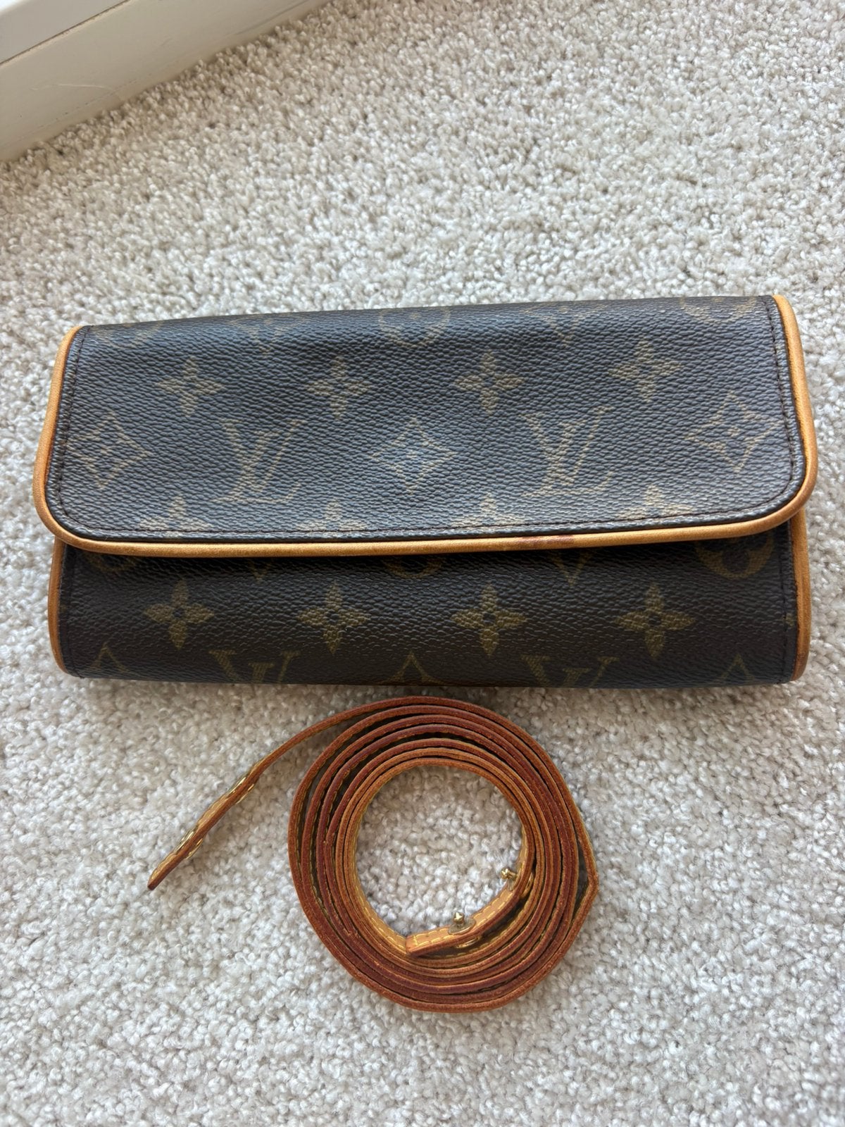 Louis Vuitton Pochette Twin GM – Bruin Monogram, Ophalen of Verzenden, Gebruikt, Bruin, Schoudertasje