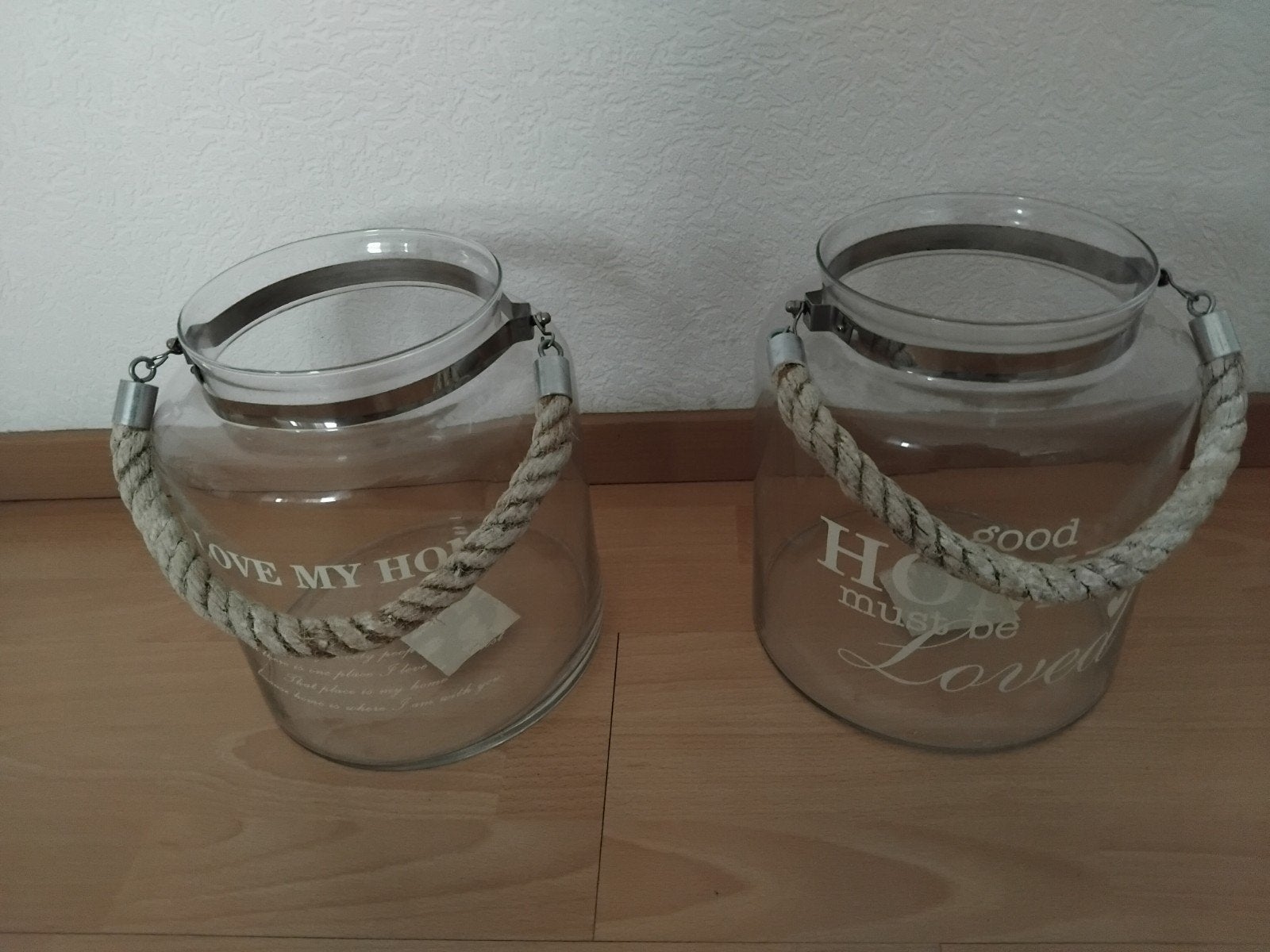 GLAZEN STOLPEN  2X  €3.00 PER STUK, Ophalen of Verzenden