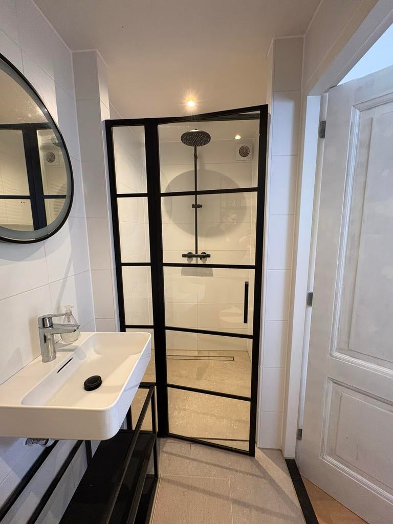 Douche Wiesbaden Horizon nisdeur 90cm - links te monteren, Ophalen, Gebruikt, Glas, Douche