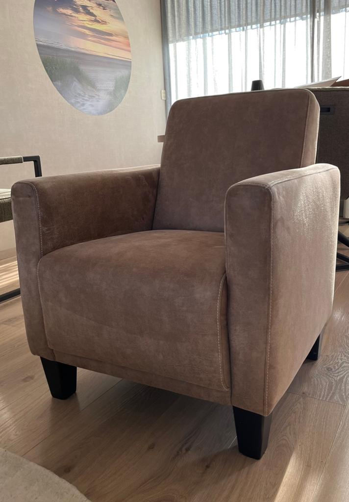 Microlederen fauteuil - stoel, Ophalen, Overige materialen, Gebruikt, Stoer - Landelijk