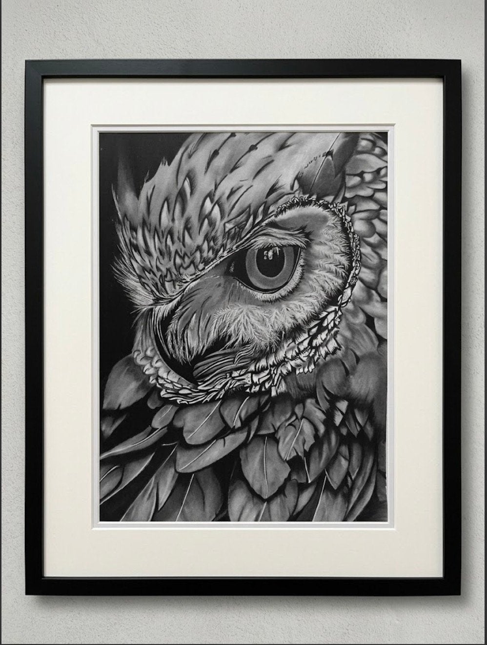 Scherpe Blik (4229), Antiek en Kunst, Ophalen of Verzenden, Tekening, Houtskooltekening, Handgemaakt
