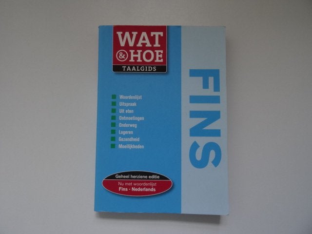 Fins ; wat en hoe taalgids/ Finland, Overige merken, Europa, Ophalen of Verzenden, Taalgids
