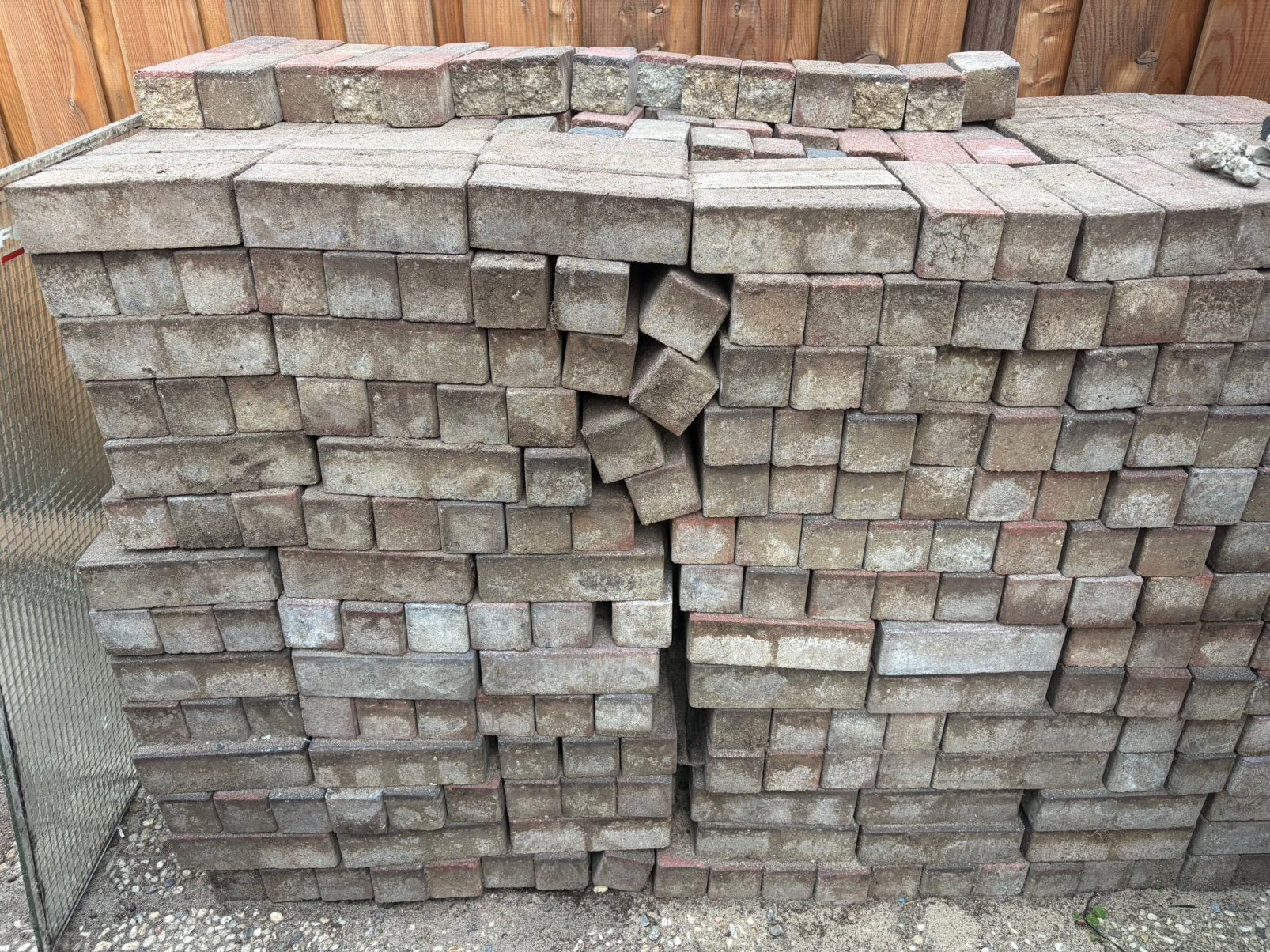 Klinkers rood/antraciet/grijs - ca. 500-600 stuks, Tuin en Terras, Tegels en Klinkers, Ophalen, Gebruikt, Klinkers, 5 tot 10 m²