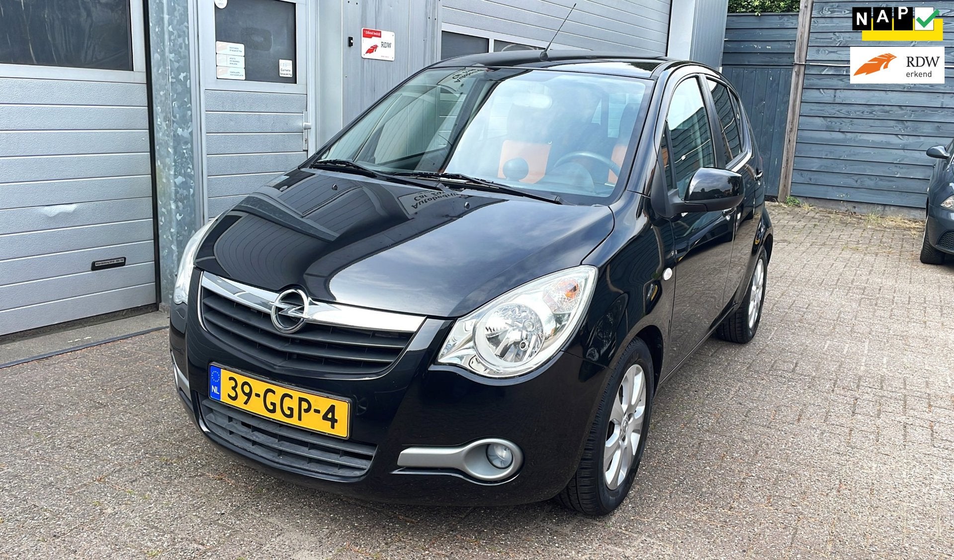 Opel Agila 1.2 Enjoy 2008-NAP-Airco-Velgen- Elek.Pakket-APK, Auto's, Voorwielaandrijving, 4 cilinders, 965 kg, Zwart