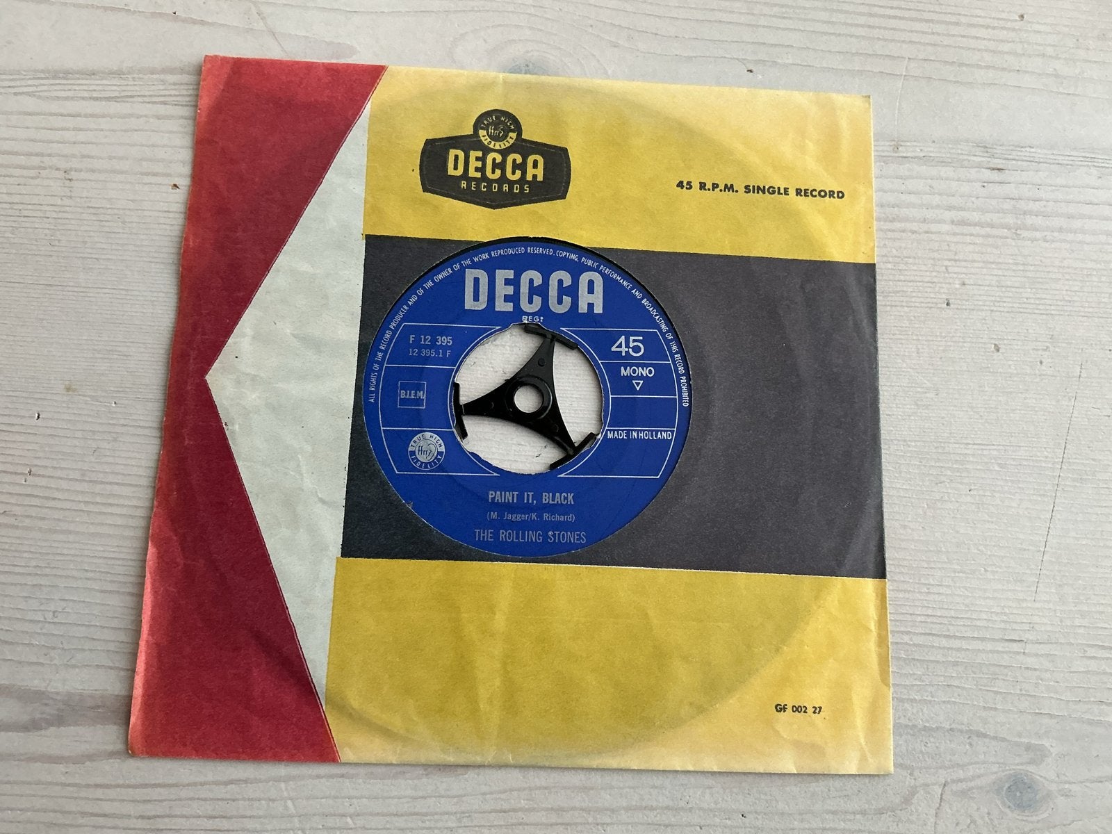 The Rolling Stones - Paint It, Black (Vinyl Single), Rock, Gebruikt, 7 inch, Ophalen of Verzenden