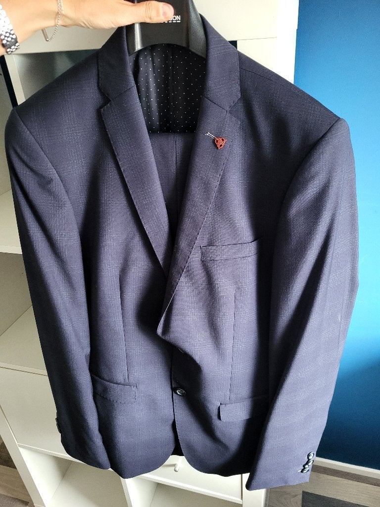 Kostuum maat 39 Roy Robson D. Blauw, Kleding | Heren, Kostuums en Colberts, Blauw, Overige maten, Ophalen of Verzenden, Zo goed als nieuw