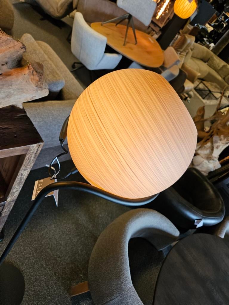 Vloerlamp " Orb" metalen voet glazen bol, Ophalen of Verzenden, Zo goed als nieuw, 150 tot 200 cm