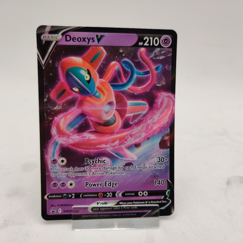Pokemon Deoxys V (SWSH 266) nu voor €9.99, Ophalen of Verzenden, Zo goed als nieuw