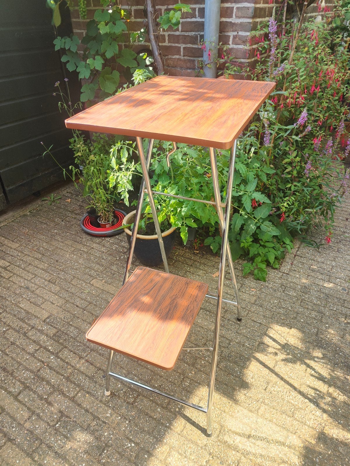 Vintage dia projector tafel / plantentafel, Ophalen, Gebruikt, Bruin, Vintage