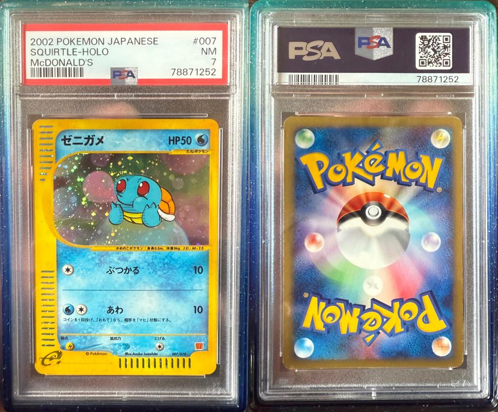 Squirtle #007 Mcdonalds PSA 7, Ophalen of Verzenden, Zo goed als nieuw, Losse kaart, Foil