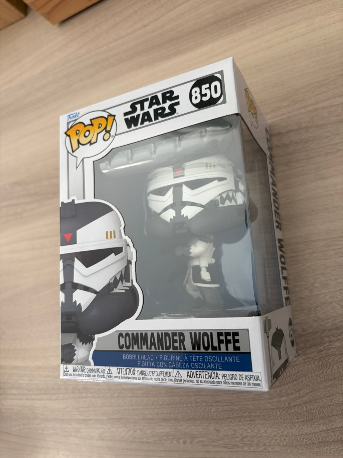 Funko Pop! Star Wars #850 – Commander Wolffe (Bobble-Head), Verzamelen, Star Wars, Funko Europe, Nieuw, Ophalen of Verzenden, Actiefiguurtje
