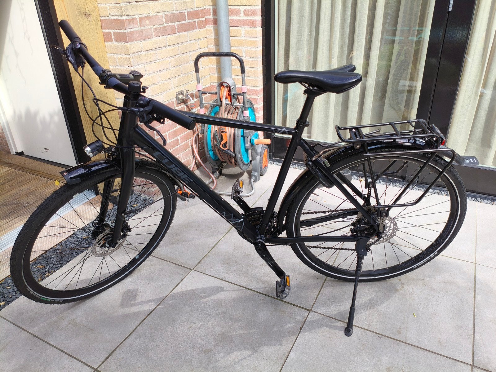 giant travel exc disc 58 sportfiets, Fietsen en Brommers, Fietsen | Heren | Herenfietsen, Ophalen, Gebruikt, Versnellingen, Giant