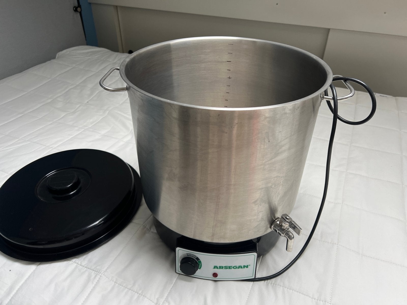 28l bierbrouw ketel/ gluhwein vat, Ophalen, Gebruikt