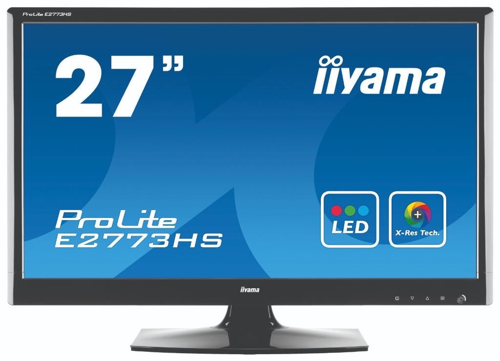 Grote 27 Inch IIyama Prolite E2773HS Speakers + HDMI, Computers en Software, Monitoren, HDMI, Gebruikt, Kantelbaar, Full HD