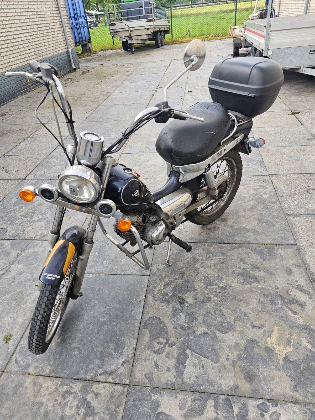 Mooie Revival brommer met topkoffer, Ophalen, Gebruikt, Overige typen, Tomos