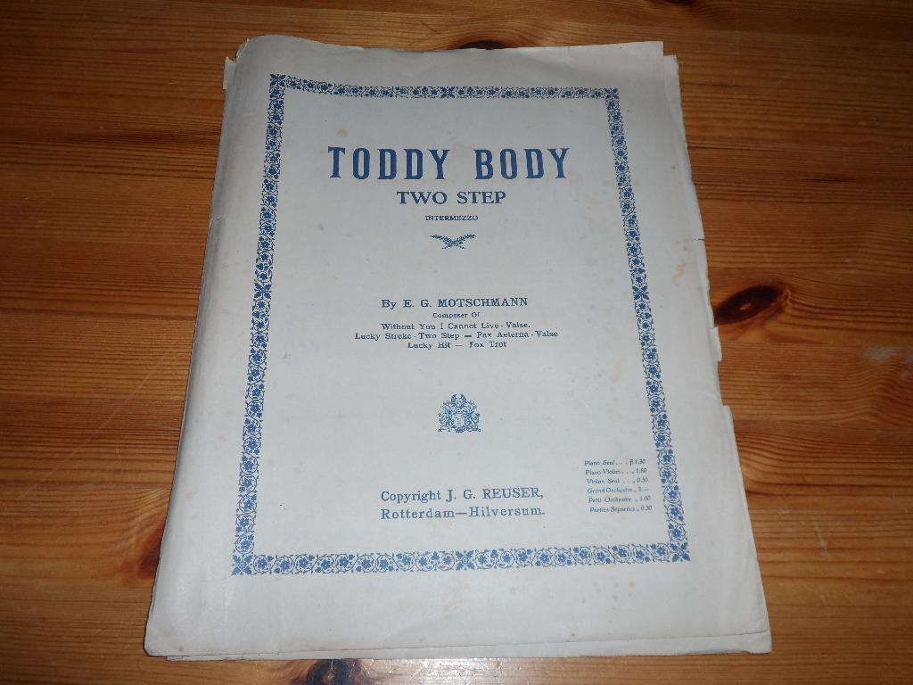 Toddy body - e.g. Motschmann, Gebruikt, Ophalen of Verzenden, Artiest of Componist, Piano