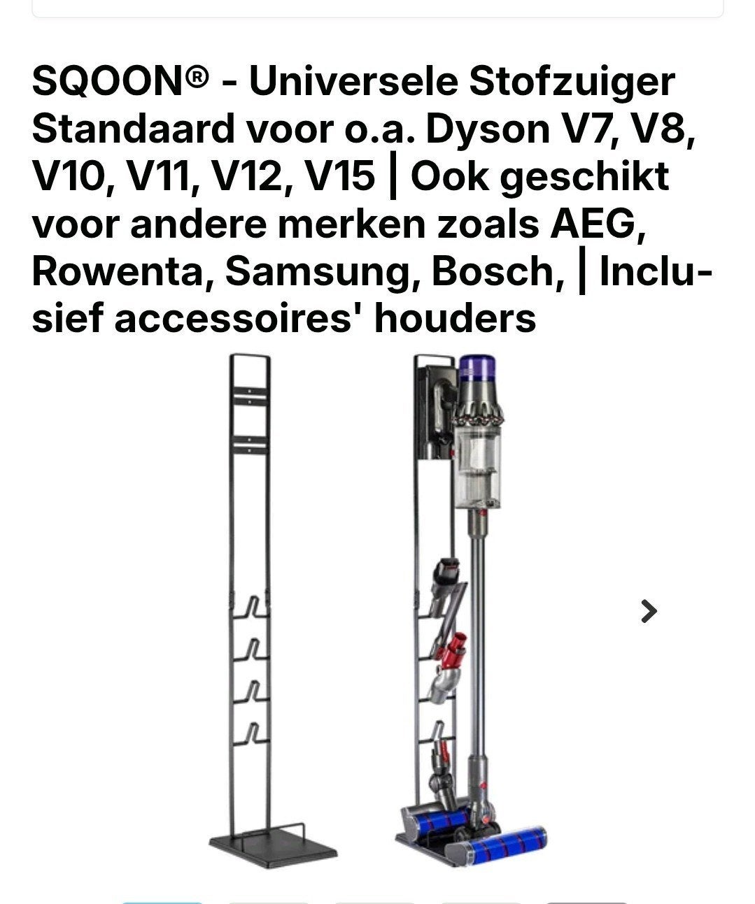 Universele stofzuiger standaard met accessoirehouders, Ophalen of Verzenden, Nieuw, Overige typen, Overige merken