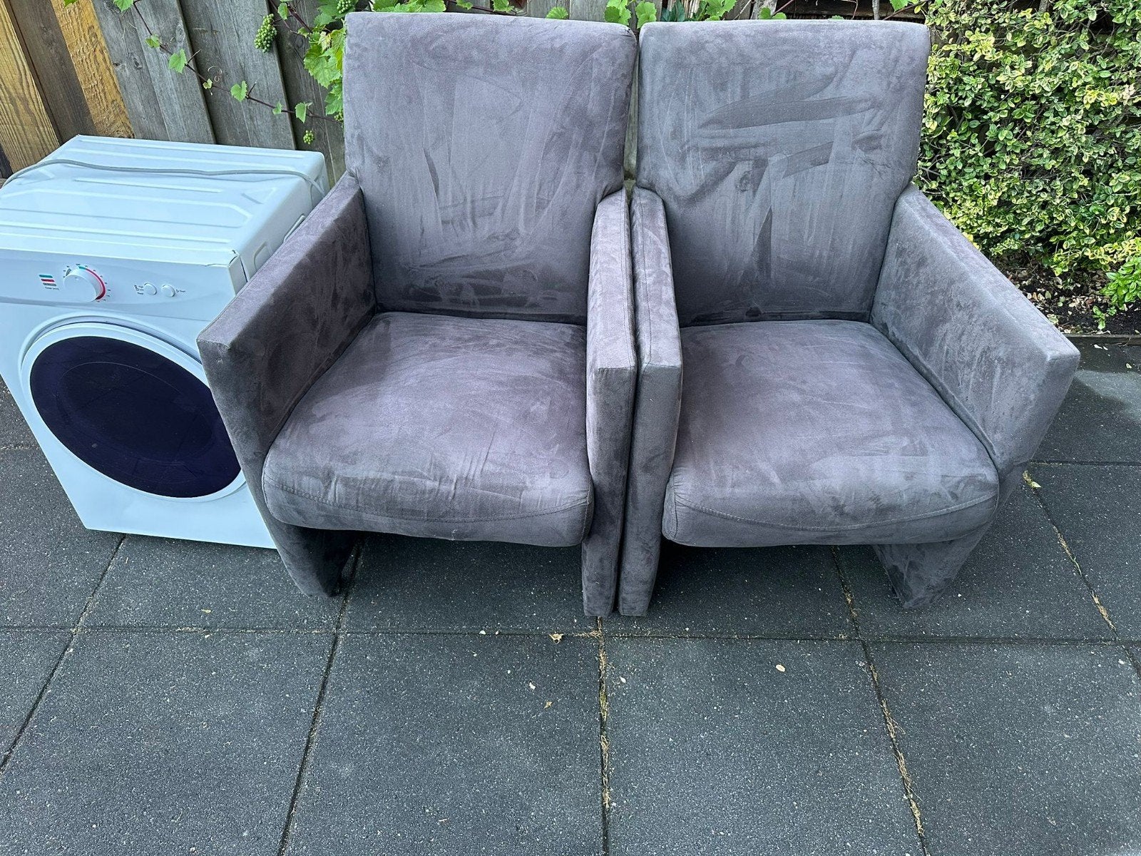 Gratis, Tuin en Terras, Tuinsets en Loungesets, Ophalen, Gebruikt, Kunststof, 2 zitplaatsen