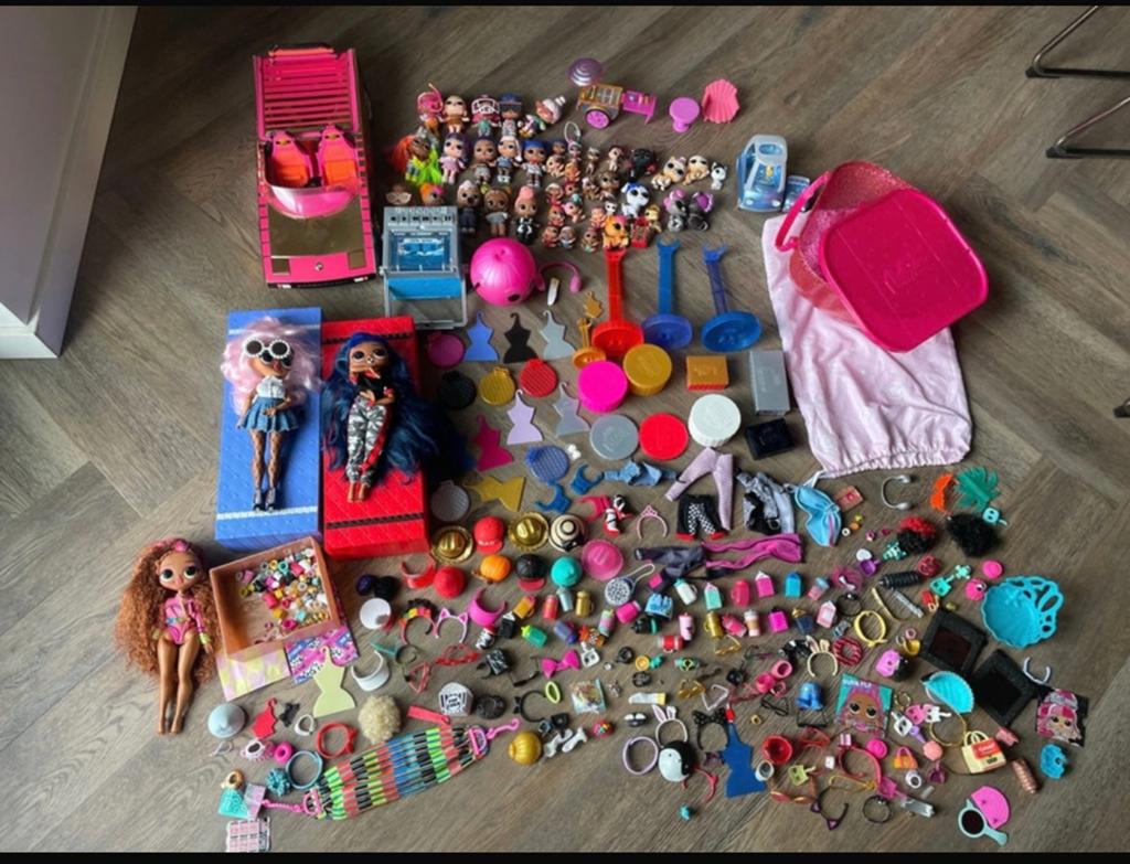 LOL Surprise Grote Collectie Poppen & Accessoires met Kisten, Ophalen of Verzenden, Gebruikt, Overige typen