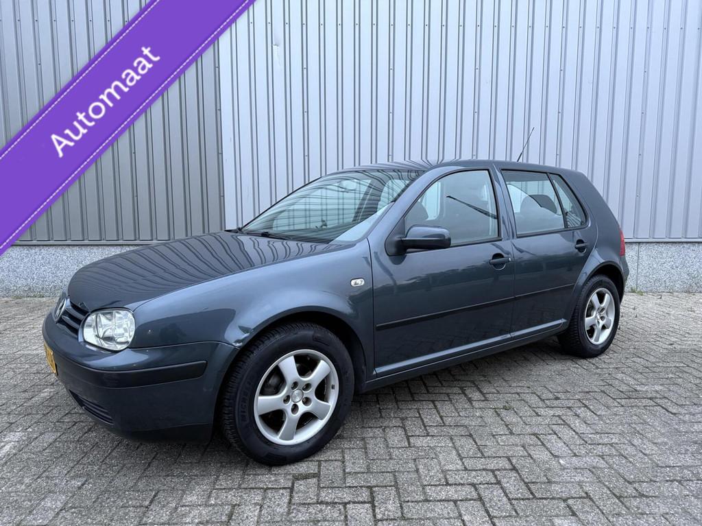 ✅ Volkswagen Golf 1.6 Airco Automaat Trekhaak Xenon, Auto's, Gebruikt, 4 cilinders, Blauw, Euro 4