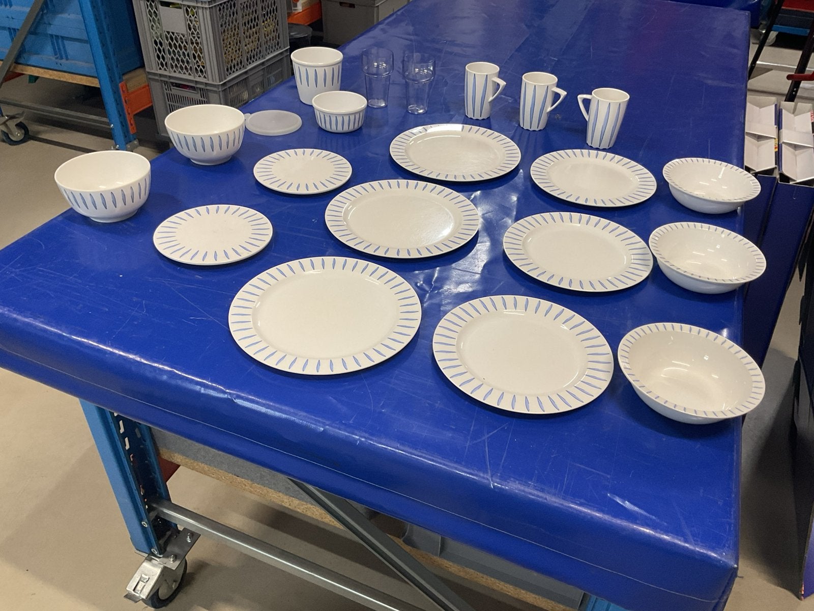 Mepal Camping servies voor 3 personen 20 delig zeer mooi, Ophalen, Zo goed als nieuw, Kunststof, Overige stijlen